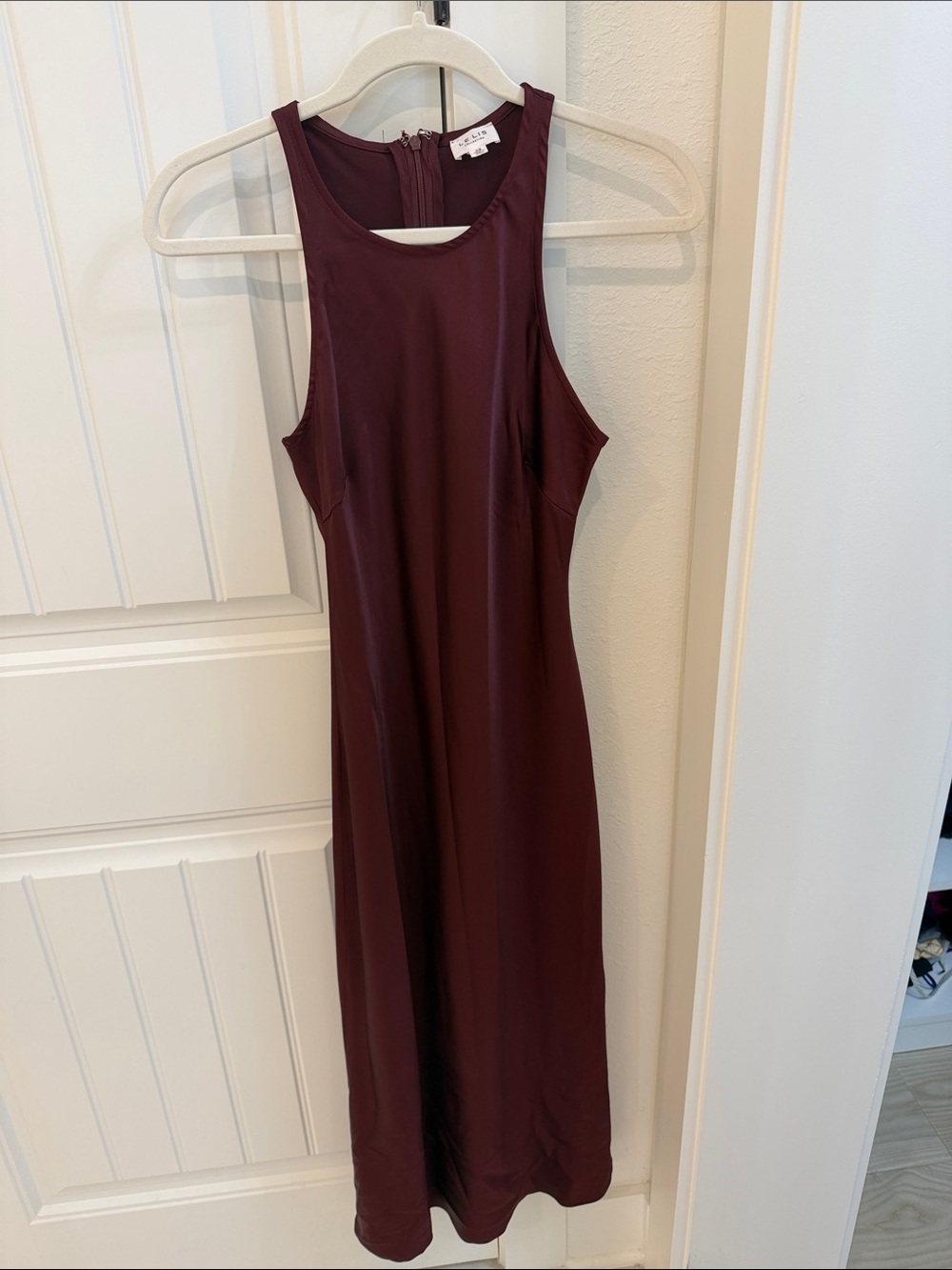 Le Lis Sleeveless Burgundy Maxi Dress